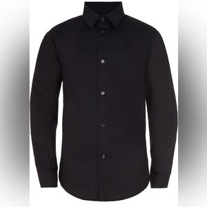 Calvin Klein Boys' Long Sleeve Slim Fit Dress Shirt Size 7